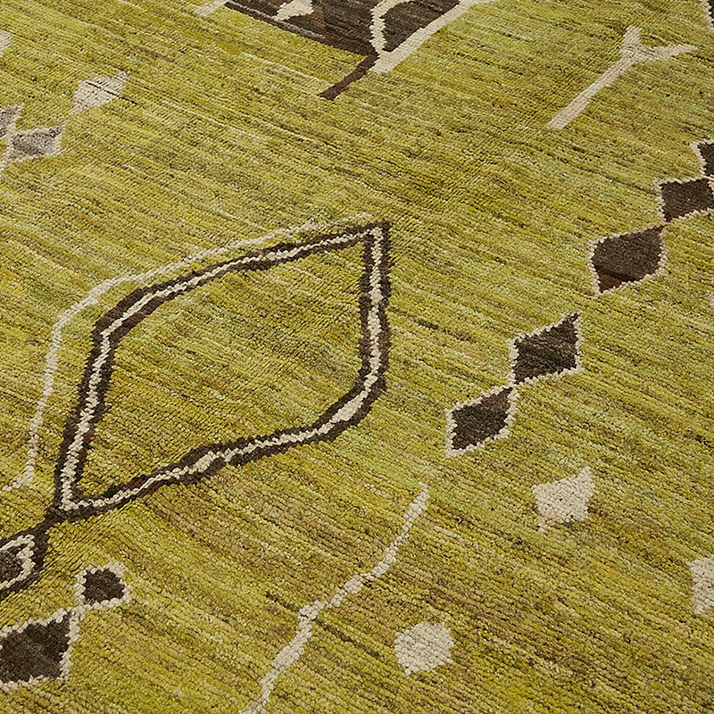 Nueva Alfombra Tejida a Mano de Estilo Marroquí - 220 cm x 309 cm - K0083989