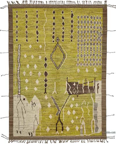 Yeni Fas Tarzi El Dokuma Hali - 220 cm x 309 cm