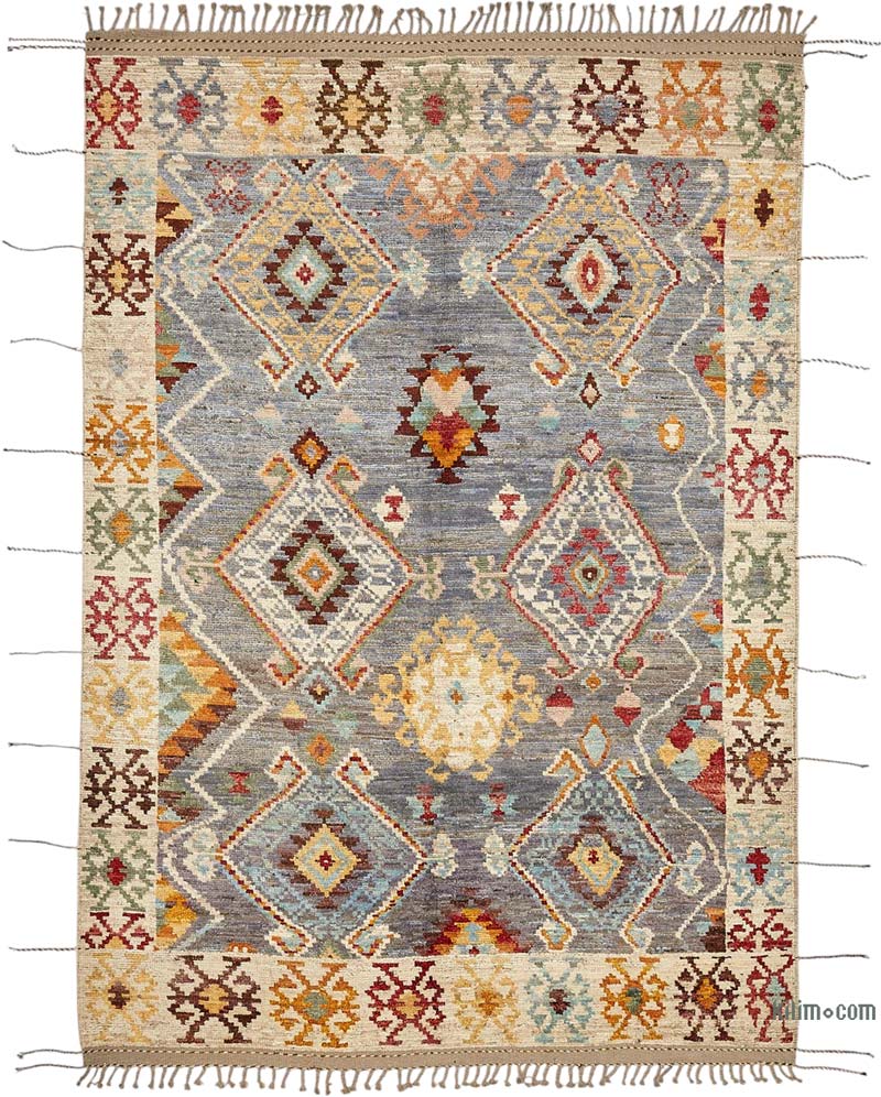 New Hand-Knotted Rug - 6' 11" x 10' 1" (83" x 121") - K0083993