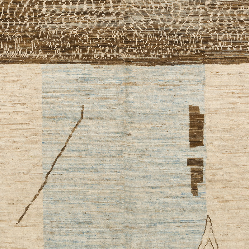 Nueva Alfombra Tejida a Mano de Estilo Marroquí - 214 cm x 307 cm - K0083995