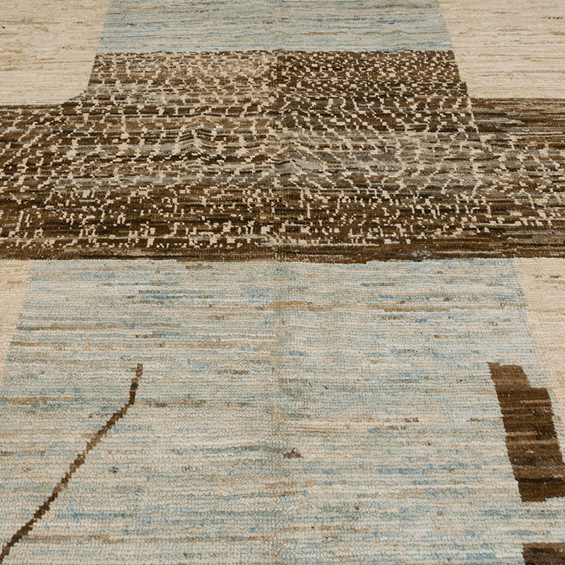 Nueva Alfombra Tejida a Mano de Estilo Marroquí - 214 cm x 307 cm - K0083995