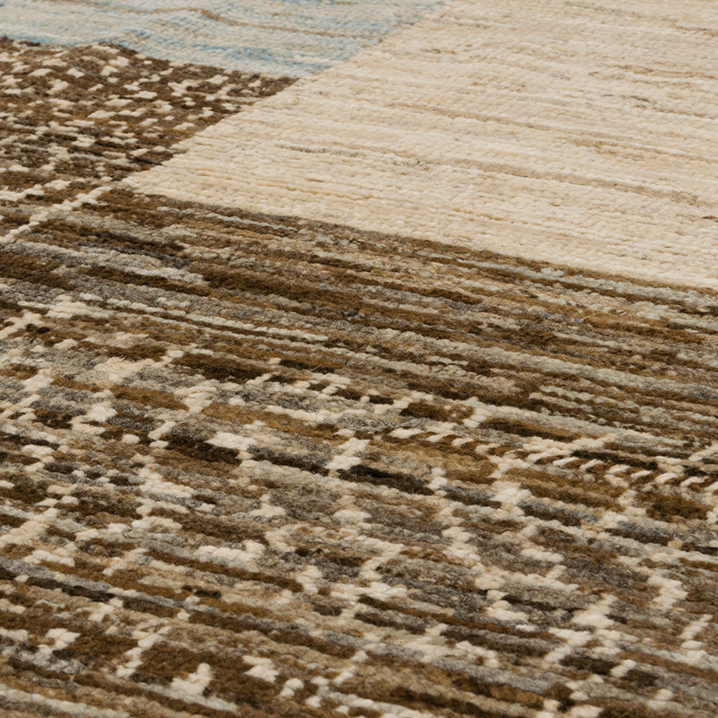 Nueva Alfombra Tejida a Mano de Estilo Marroquí - 214 cm x 307 cm - K0083995