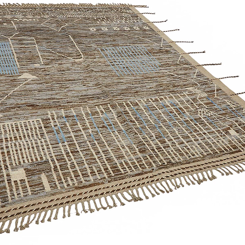 New Moroccan Style Hand-Knotted Rug - 6' 8" x 10'  (80" x 120") - K0083997