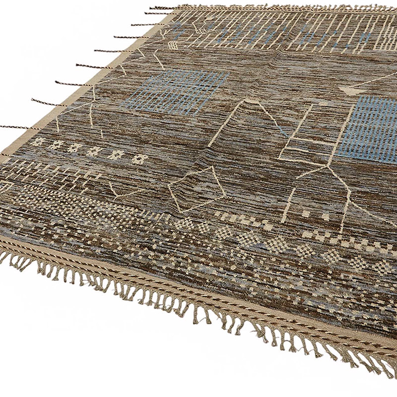 New Moroccan Style Hand-Knotted Rug - 6' 8" x 10'  (80" x 120") - K0083997