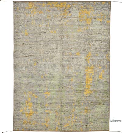 New Moroccan Style Hand-Knotted Rug - 6' 7" x 9' 3" (79" x 111")