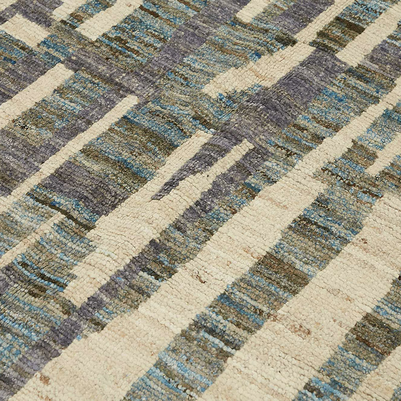 Nueva Alfombra Tejida a Mano de Estilo Marroquí - 218 cm x 302 cm - K0084003