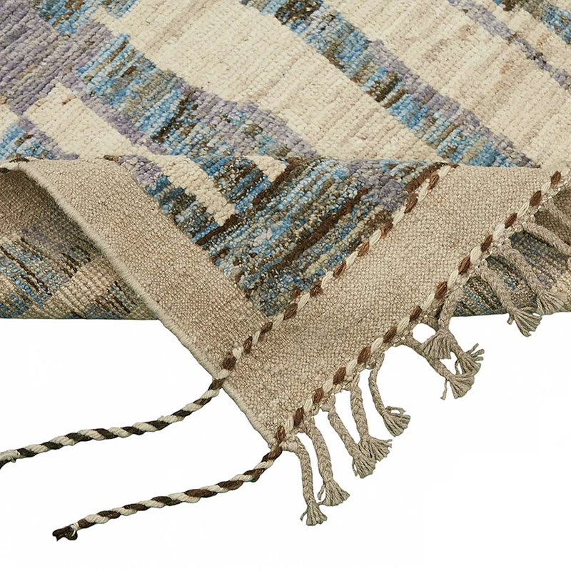 Nueva Alfombra Tejida a Mano de Estilo Marroquí - 218 cm x 302 cm - K0084003