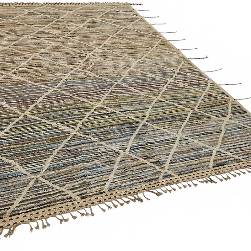 New Moroccan Style Hand-Knotted Rug - 6' 6" x 9' 10" (78" x 118") - K0084006