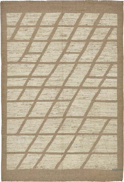 New Moroccan Style Hand-Knotted Rug - 6' 7" x 9' 10" (79" x 118")