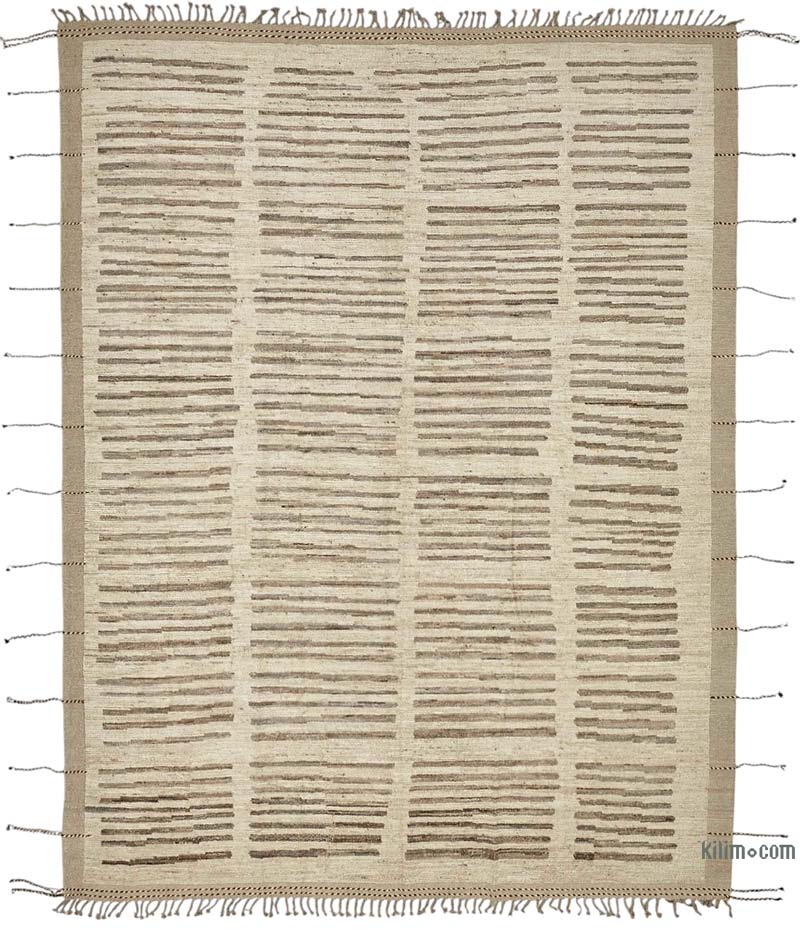 New Moroccan Style Hand-Knotted Rug - 9' 1" x 11' 9" (109" x 141") - K0084010