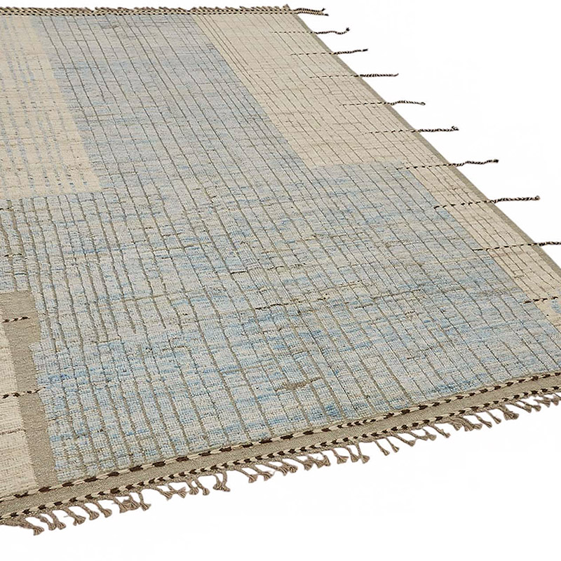 Nueva Alfombra Tejida a Mano de Estilo Marroquí - 204 cm x 300 cm - K0084011