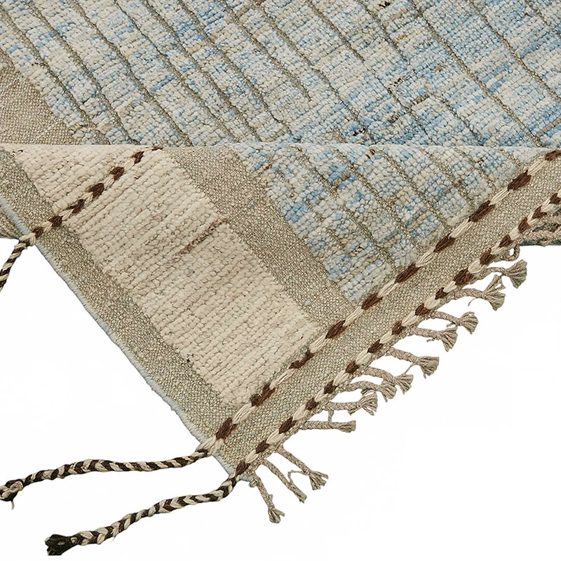 Nueva Alfombra Tejida a Mano de Estilo Marroquí - 204 cm x 300 cm - K0084011
