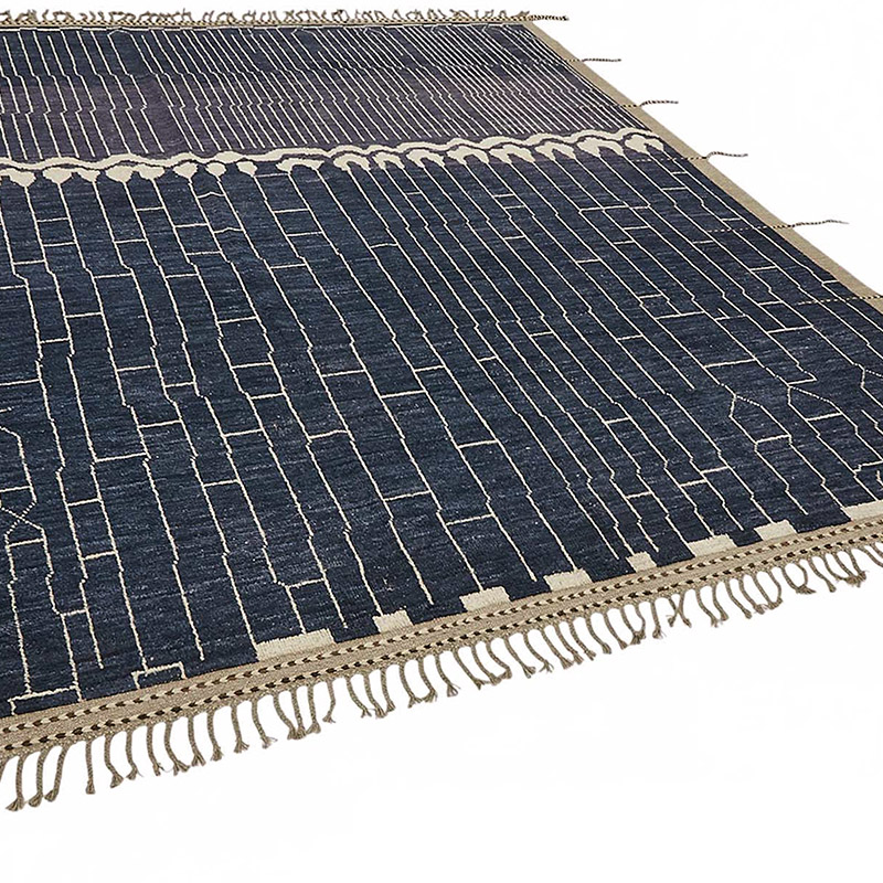New Moroccan Style Hand-Knotted Rug - 8' 4" x 9' 10" (100" x 118") - K0084012
