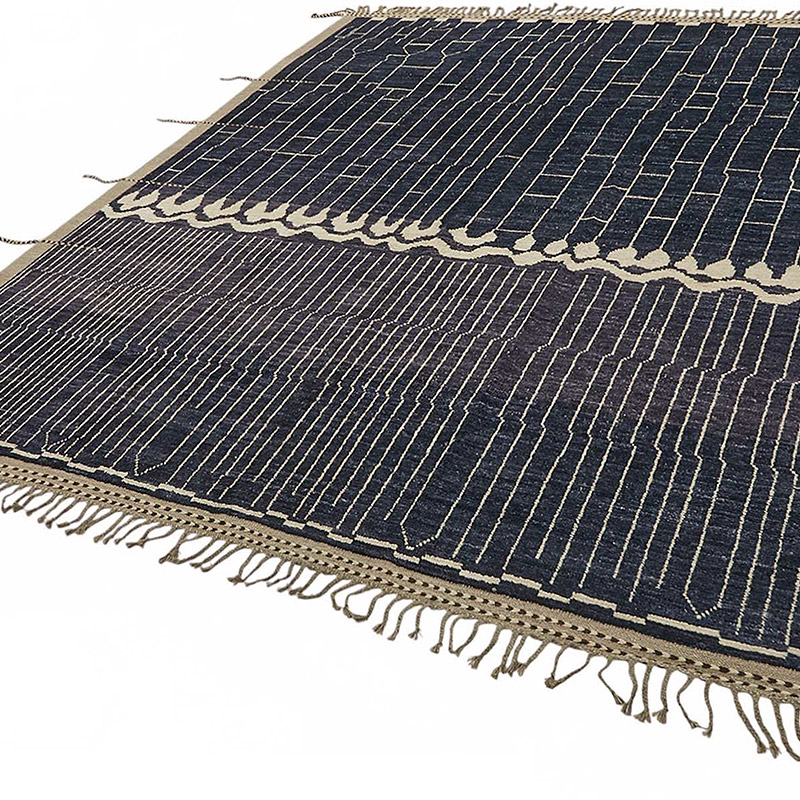 New Moroccan Style Hand-Knotted Rug - 8' 4" x 9' 10" (100" x 118") - K0084012