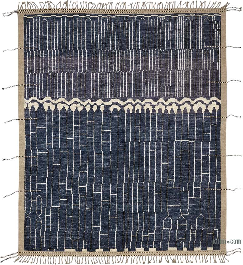New Moroccan Style Hand-Knotted Rug - 8' 4" x 9' 10" (100" x 118") - K0084012