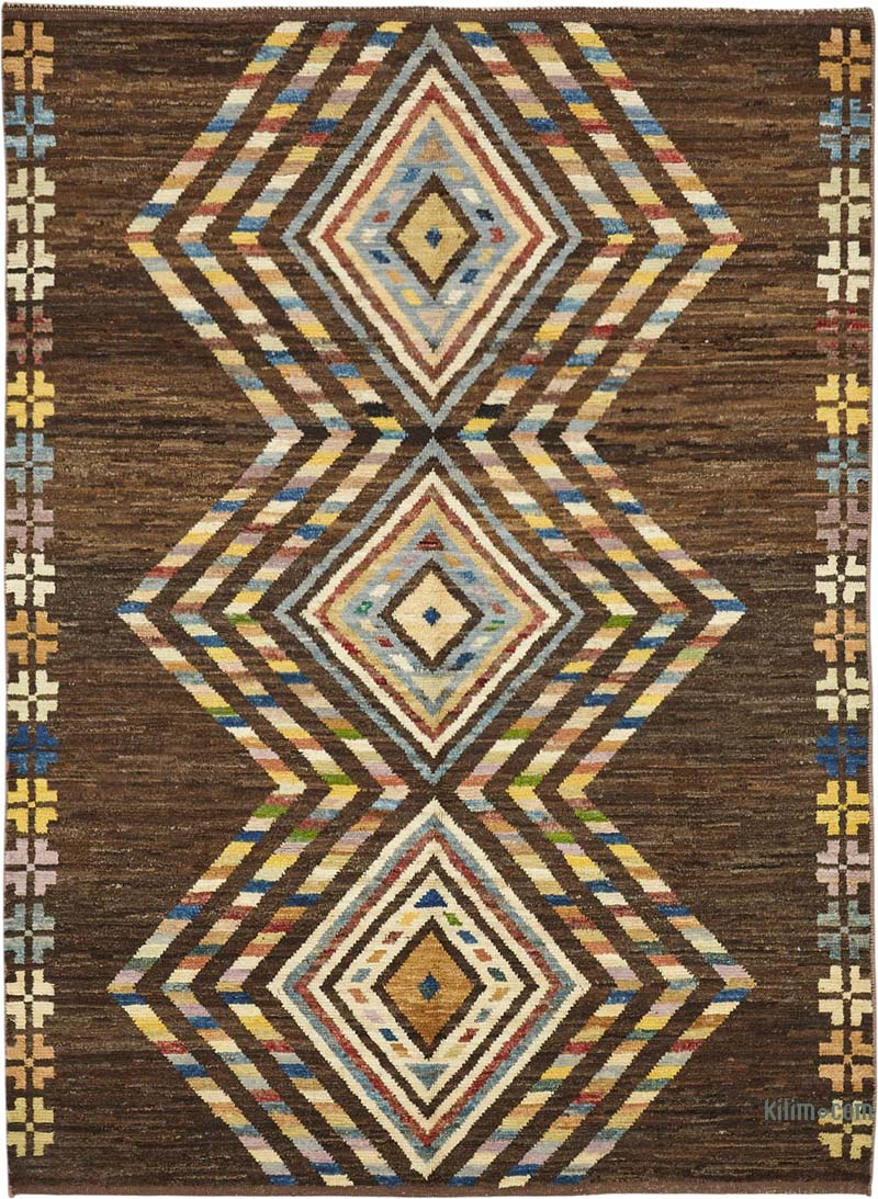 New Moroccan Style Hand-Knotted Rug - 5' 9" x 8'  (69" x 96") - K0084015