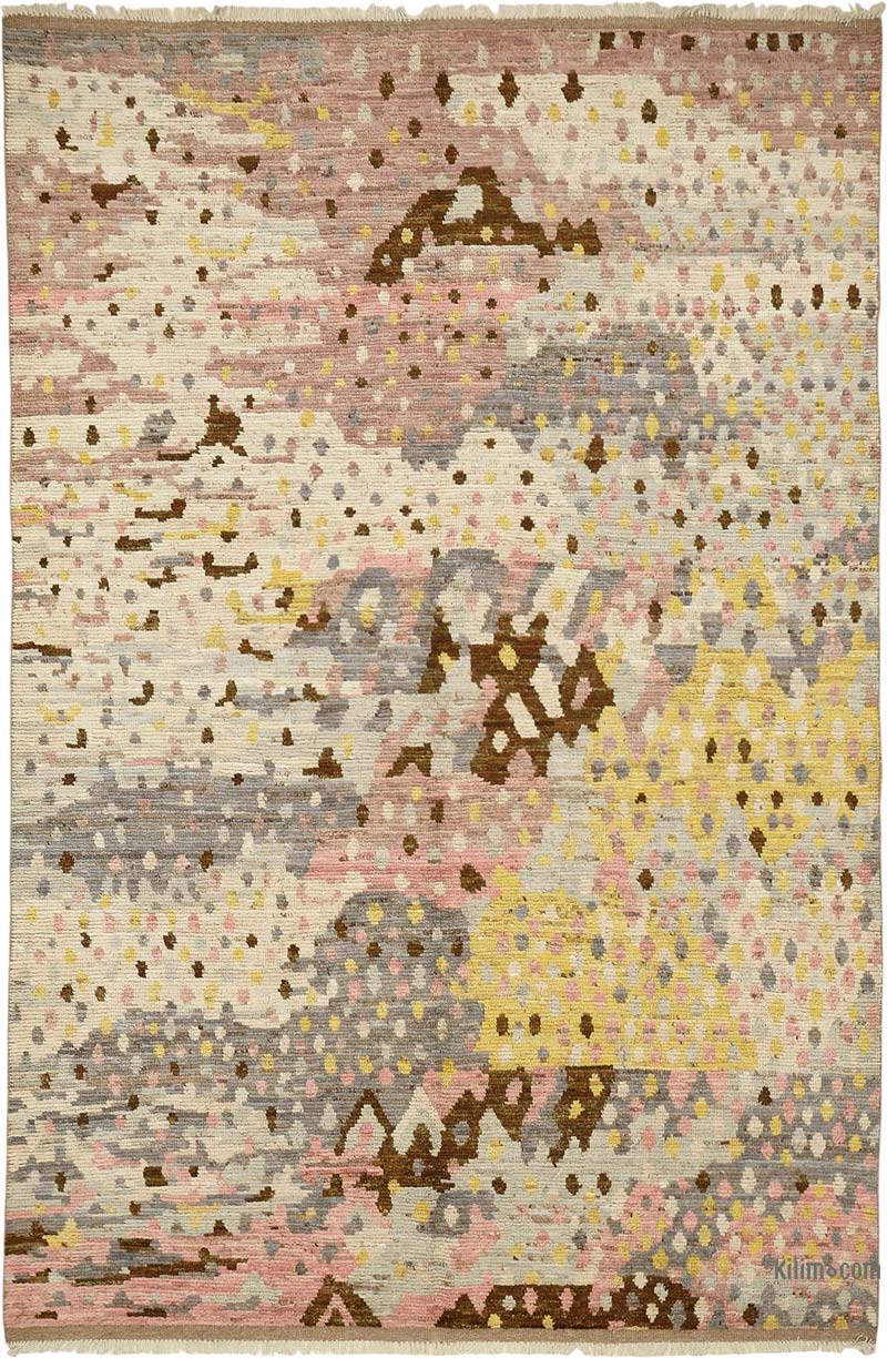 New Hand-Knotted Rug - 6' 5" x 9' 8" (77" x 116") - K0084017