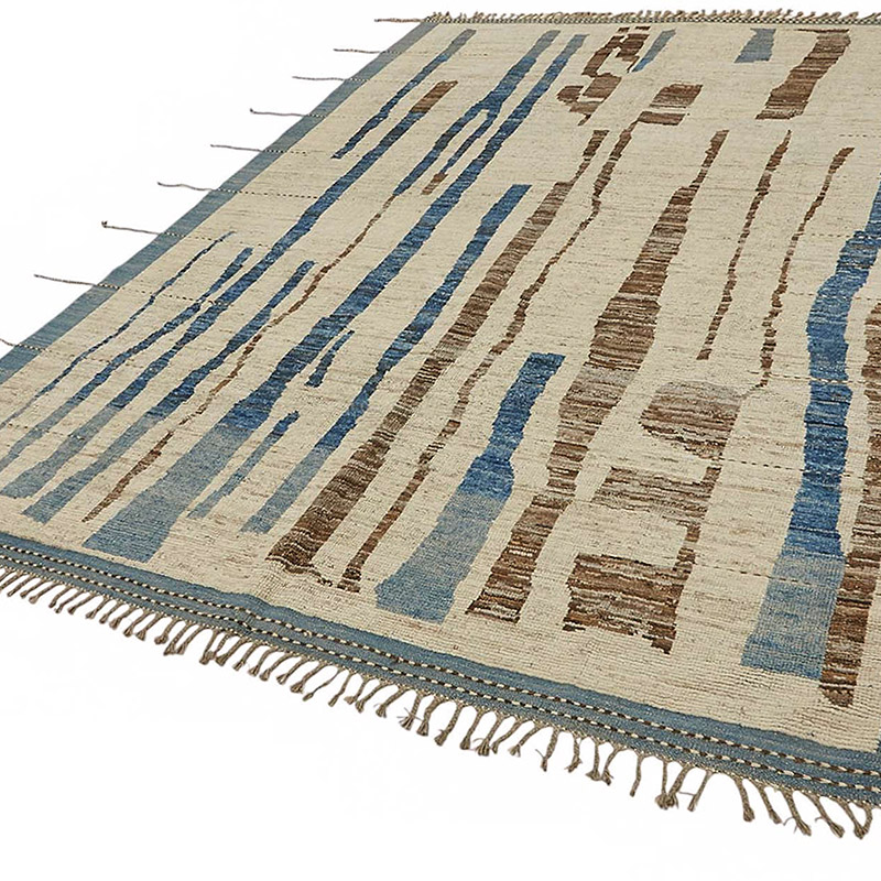 New Moroccan Style Hand-Knotted Rug - 6' 11" x 9' 11" (83" x 119") - K0084018