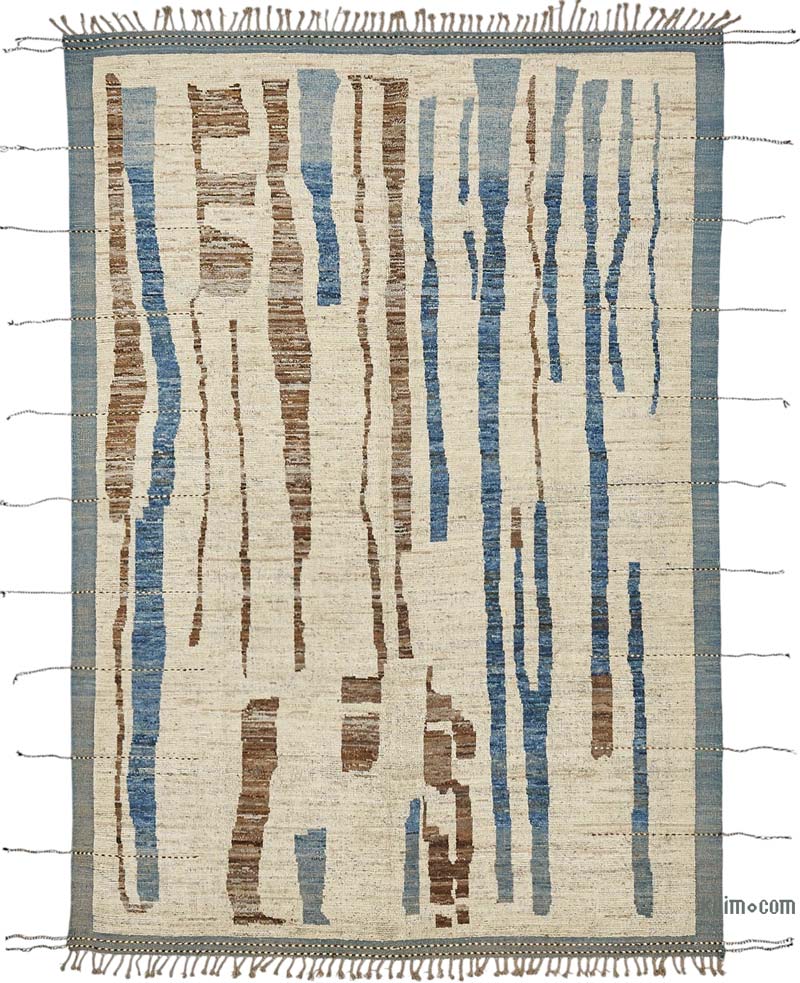 New Moroccan Style Hand-Knotted Rug - 6' 11" x 9' 11" (83" x 119") - K0084018