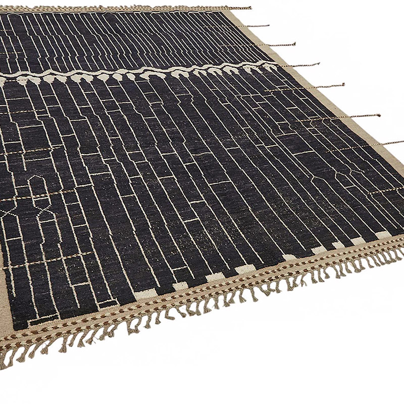 New Moroccan Style Hand-Knotted Rug - 6' 10" x 9' 10" (82" x 118") - K0084022