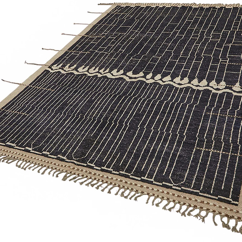 New Moroccan Style Hand-Knotted Rug - 6' 10" x 9' 10" (82" x 118") - K0084022