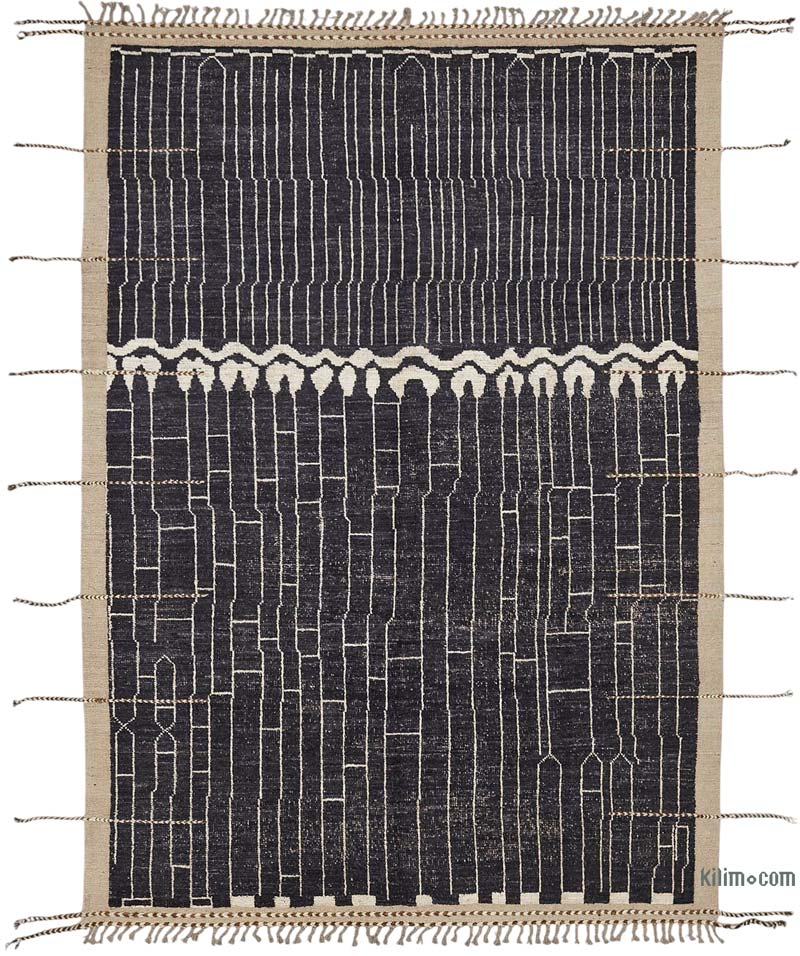 New Moroccan Style Hand-Knotted Rug - 6' 10" x 9' 10" (82" x 118") - K0084022
