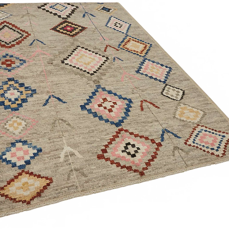 Nueva Alfombra Tejida a Mano de Estilo Marroquí - 180 cm x 290 cm - K0084025