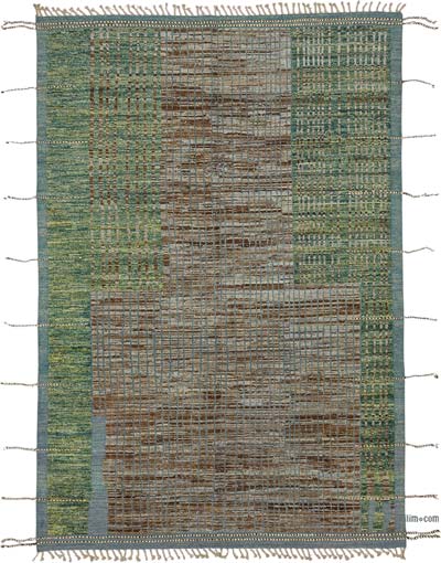 New Moroccan Style Hand-Knotted Rug - 6' 9" x 10' 1" (81" x 121")