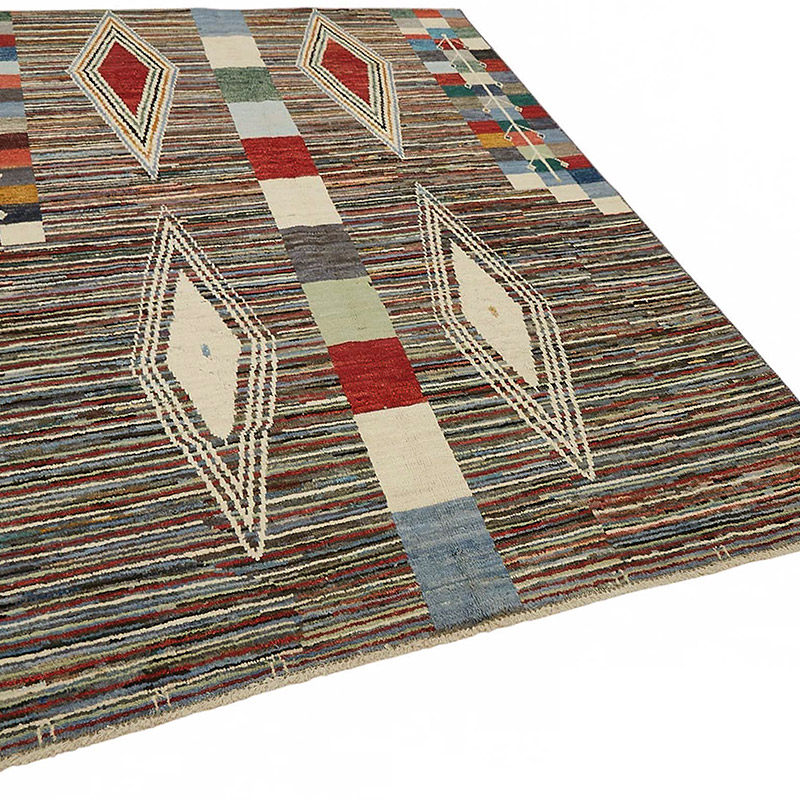 New Moroccan Style Hand-Knotted Rug - 5' 7" x 7' 7" (67" x 91") - K0084028