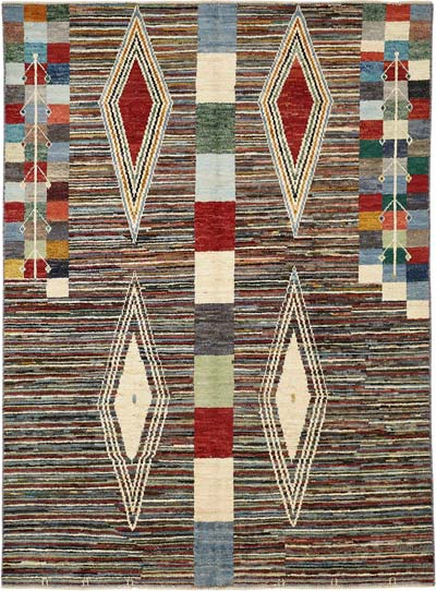 Yeni Fas Tarzi El Dokuma Hali - 170 cm x 231 cm