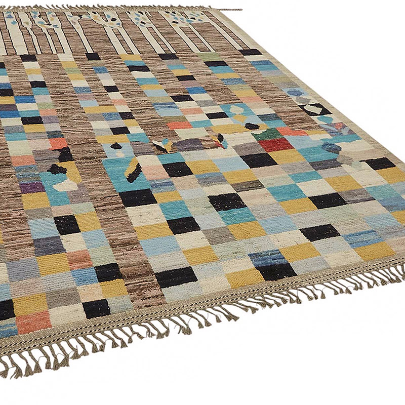 New Moroccan Style Hand-Knotted Rug - 6' 7" x 9' 9" (79" x 117") - K0084033