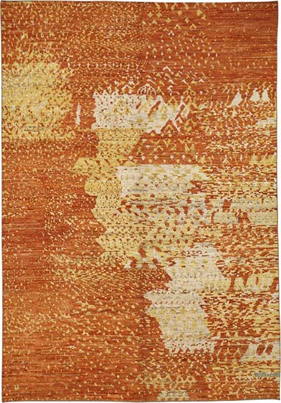 New Hand-Knotted Rug - 6' 7" x 9' 4" (79" x 112")