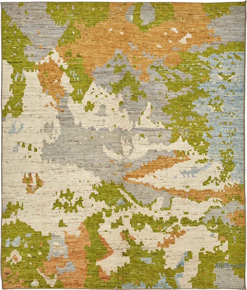New Hand-Knotted Rug - 8' 2" x 9' 8" (98" x 116") - K0084036