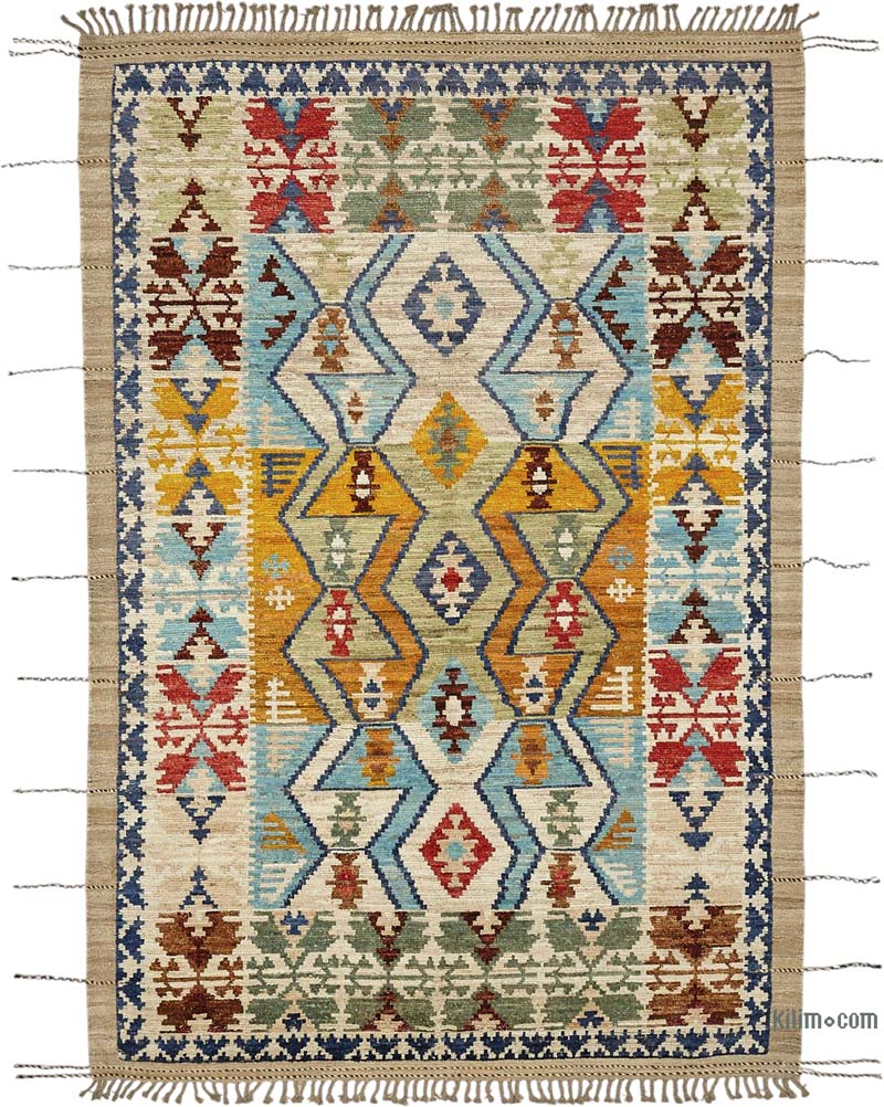 New Hand-Knotted Rug - 6' 10" x 10' 3" (82" x 123") - K0084038