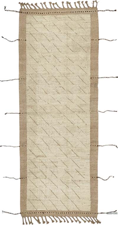 New Moroccan Style Hand-Knotted Runner - 2' 3" x 6' 2" (27" x 74")