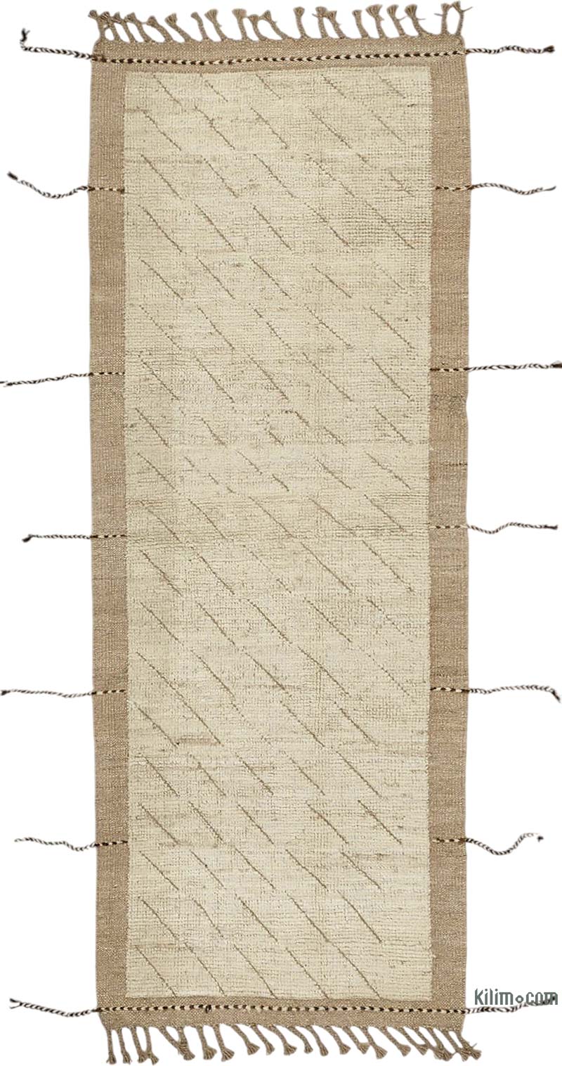 New Moroccan Style Hand-Knotted Runner - 2' 3" x 6' 2" (27" x 74") - K0084039