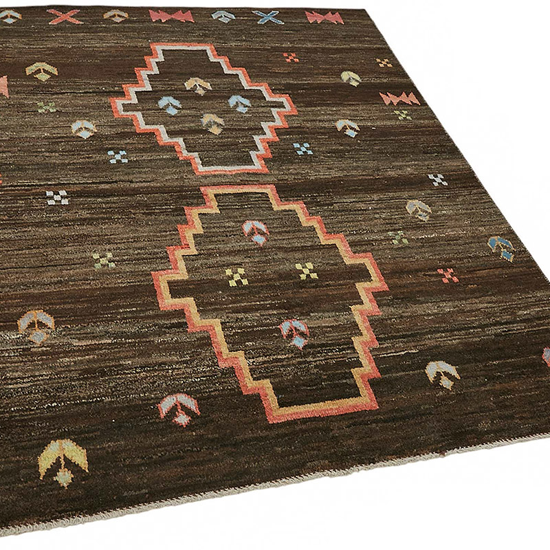 New Moroccan Style Hand-Knotted Rug - 4' 11" x 6' 4" (59" x 76") - K0084040