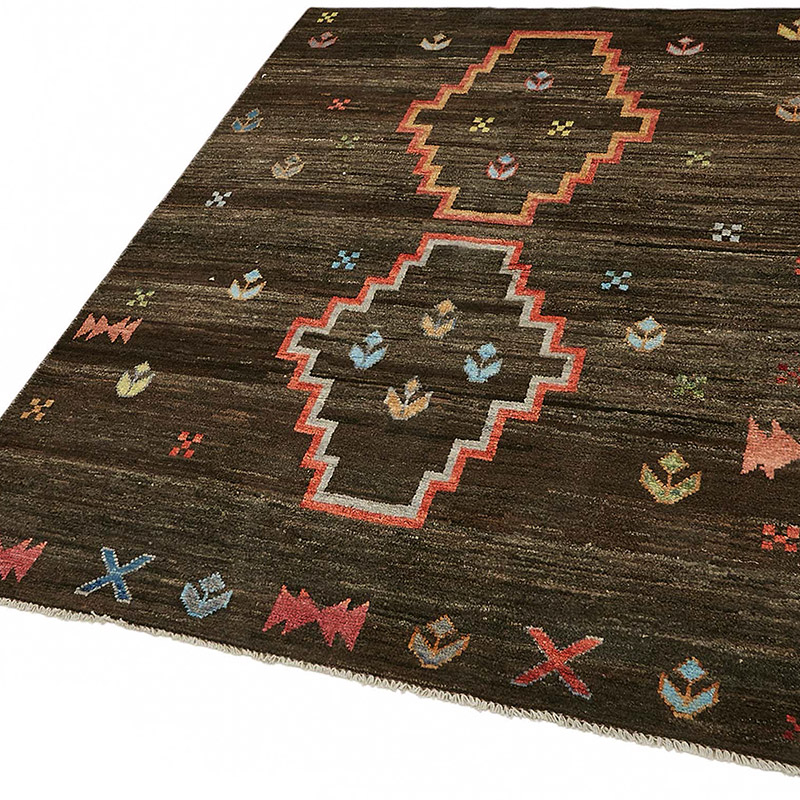 New Moroccan Style Hand-Knotted Rug - 4' 11" x 6' 4" (59" x 76") - K0084040