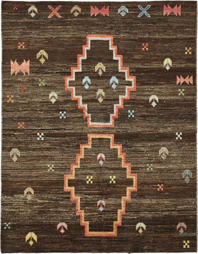 Yeni Fas Tarzi El Dokuma Hali - 150 cm x 194 cm