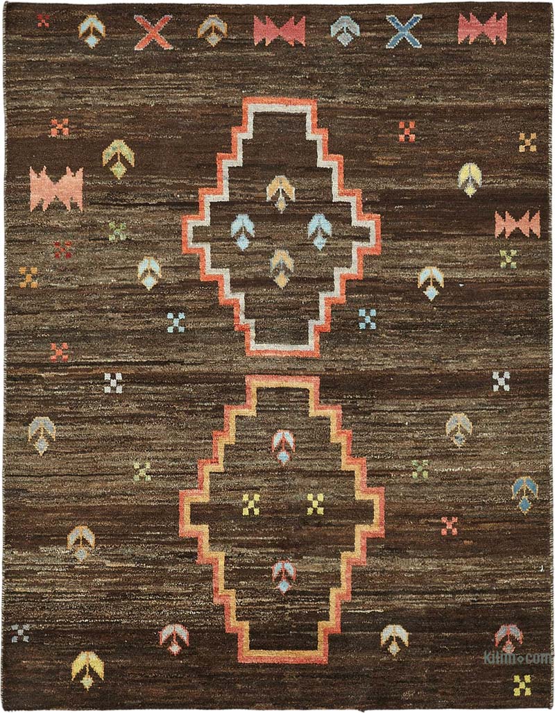 New Moroccan Style Hand-Knotted Rug - 4' 11" x 6' 4" (59" x 76") - K0084040