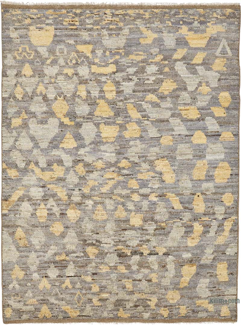 Nueva Alfombra Tejida a Mano de Estilo Marroquí - 146 cm x 203 cm - K0084043