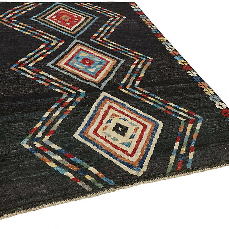 Nueva Alfombra Tejida a Mano de Estilo Marroquí - 172 cm x 241 cm - K0084048