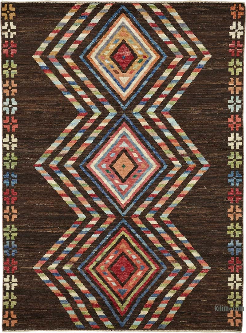 New Moroccan Style Hand-Knotted Rug - 5' 8" x 7' 10" (68" x 94") - K0084051