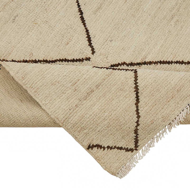 Nueva Alfombra Tejida a Mano de Estilo Marroquí - 208 cm x 294 cm - K0084052