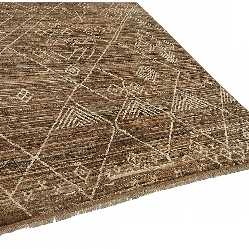 Nueva Alfombra Tejida a Mano de Estilo Marroquí - 207 cm x 293 cm - K0084054