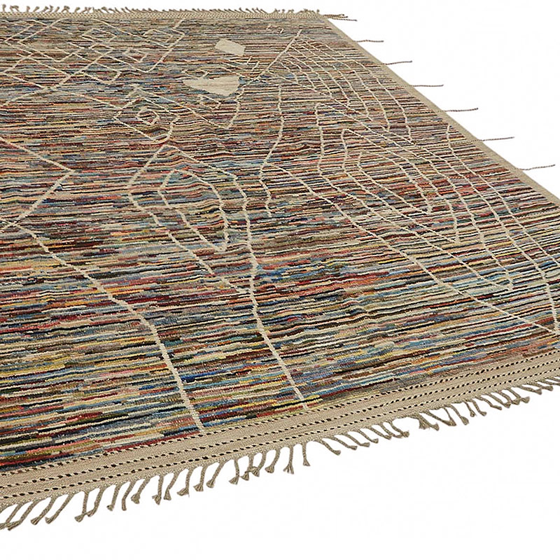New Moroccan Style Hand-Knotted Rug - 8'  x 10' 2" (96" x 122") - K0084058