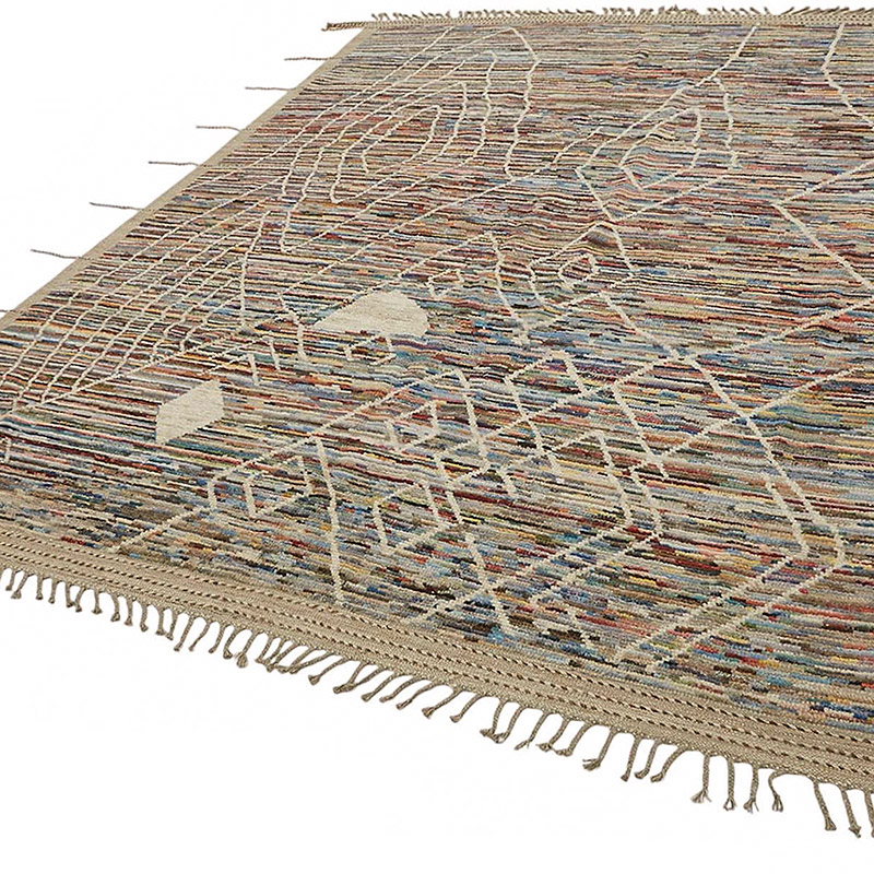 New Moroccan Style Hand-Knotted Rug - 8'  x 10' 2" (96" x 122") - K0084058