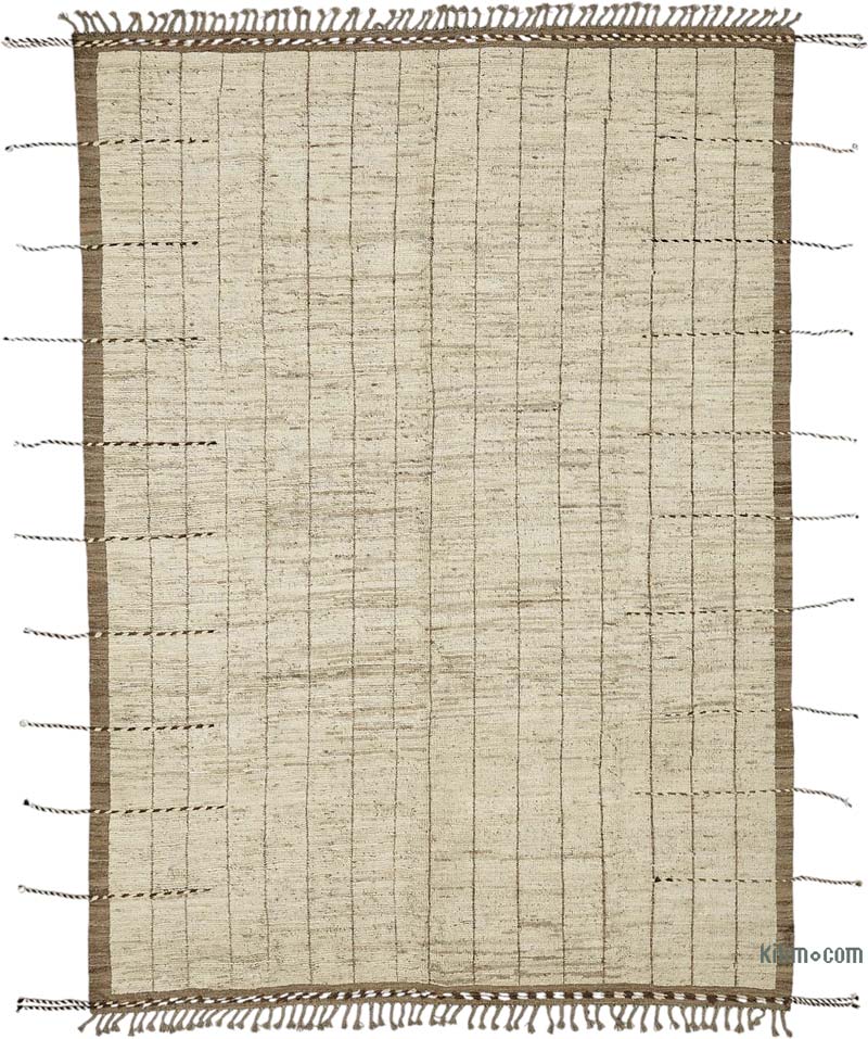New Moroccan Style Hand-Knotted Rug - 7' 3" x 10'  (87" x 120") - K0084059