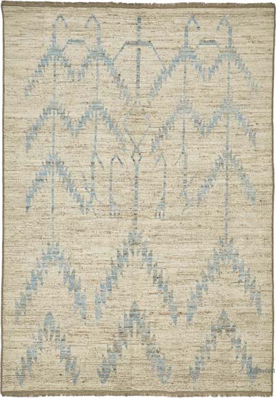 New Moroccan Style Hand-Knotted Rug - 6' 8" x 9' 8" (80" x 116")