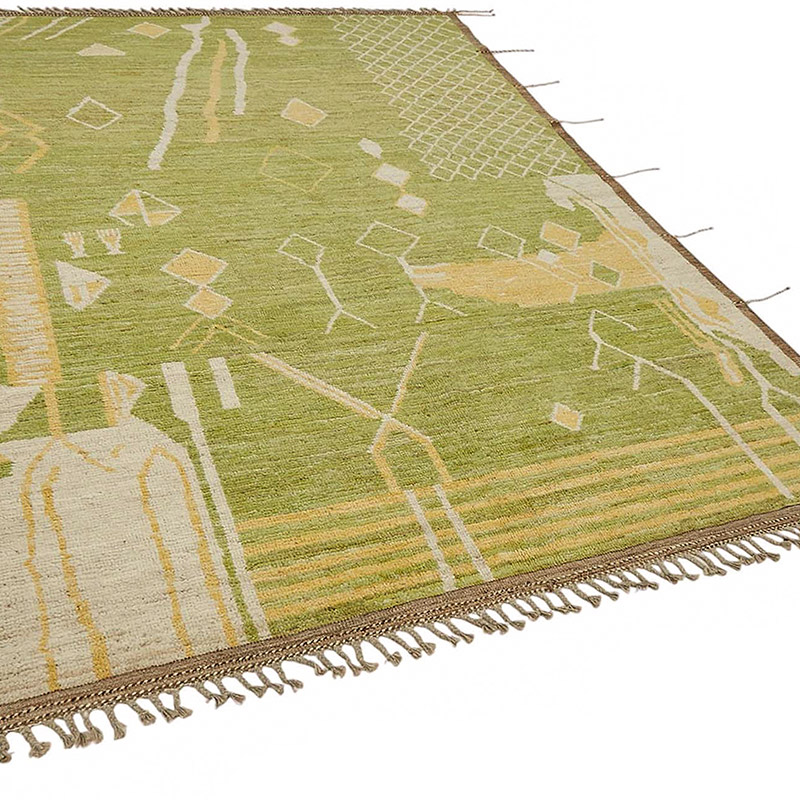 New Moroccan Style Hand-Knotted Rug - 6' 8" x 9' 11" (80" x 119") - K0084064